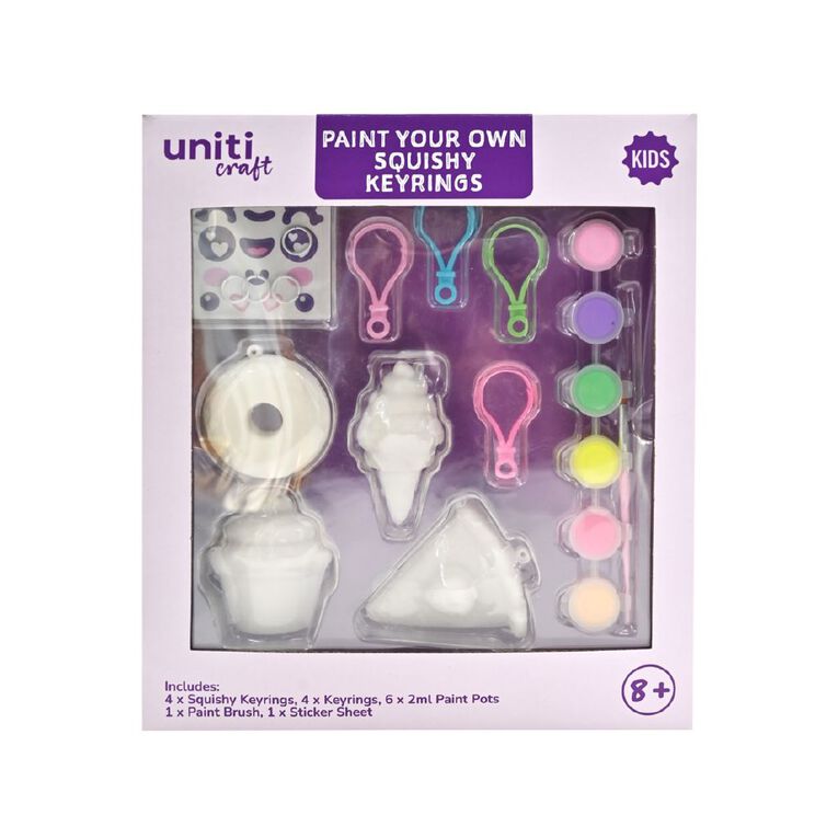 Uniti Kids PYO Squishy Keyrings, , hi-res