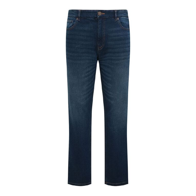 H&H Men's Slim Fit Jeans, Denim Dark, hi-res