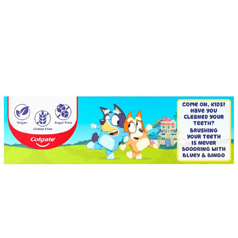 Colgate Kids' Junior Bluey Toothpaste Mild Mint Gel 90g, , hi-res