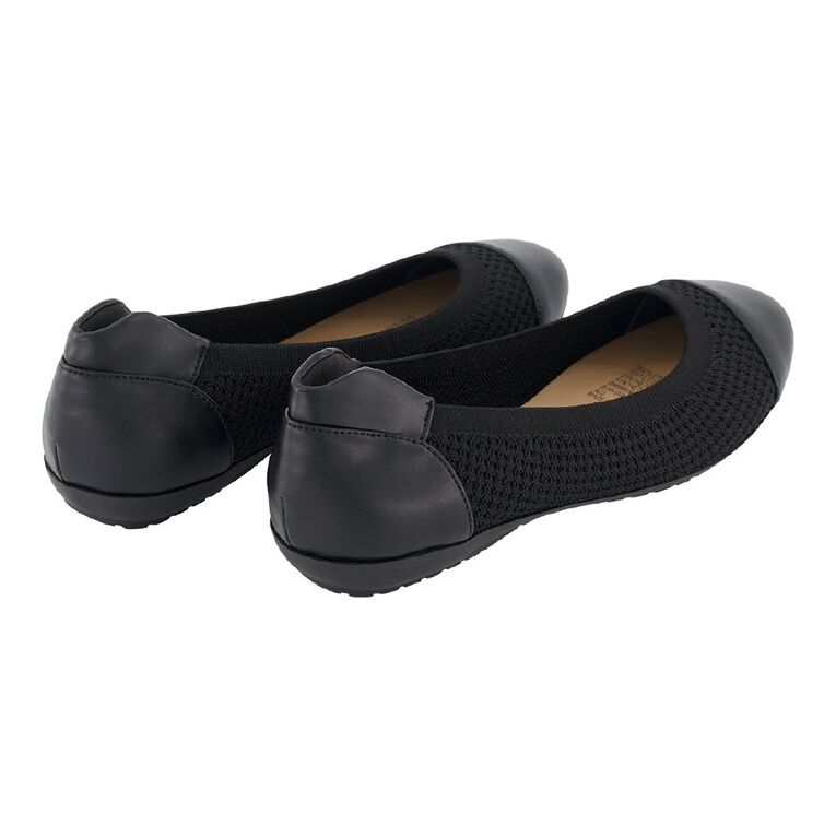 H&H Women's Dia Knitted Ballets Black The Warehouse