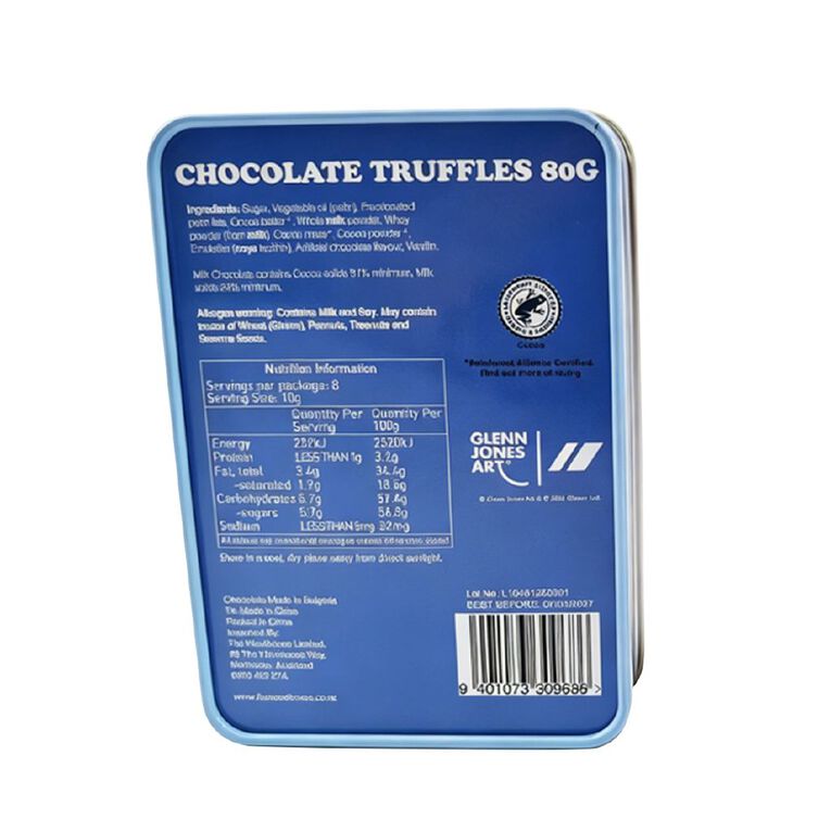 Glenn Jones Christmas Tin Choc Truffles 2A, , hi-res