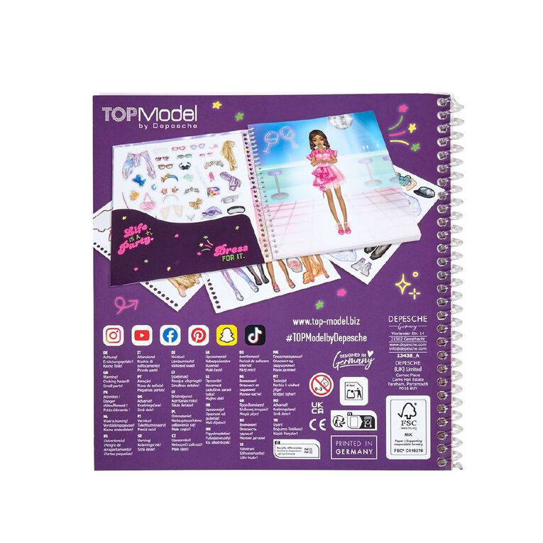 Artwrap Top Model Dress Me Up Party Multi-Coloured, , hi-res