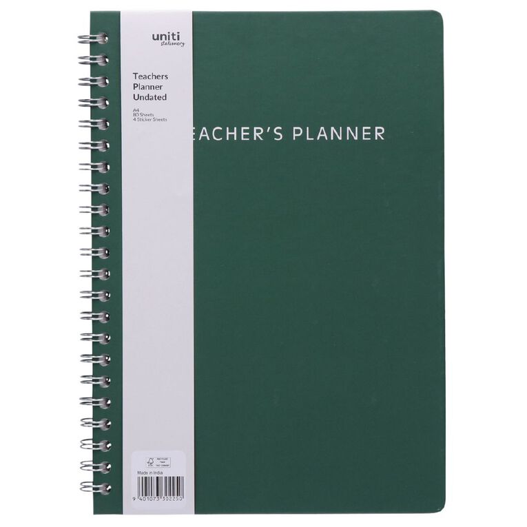 WS Teachers Planner Undated A4 2, , hi-res