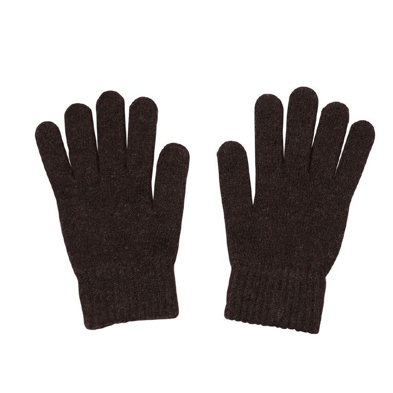 H&H Women's Supersoft Rib Gloves, Brown Dark, hi-res