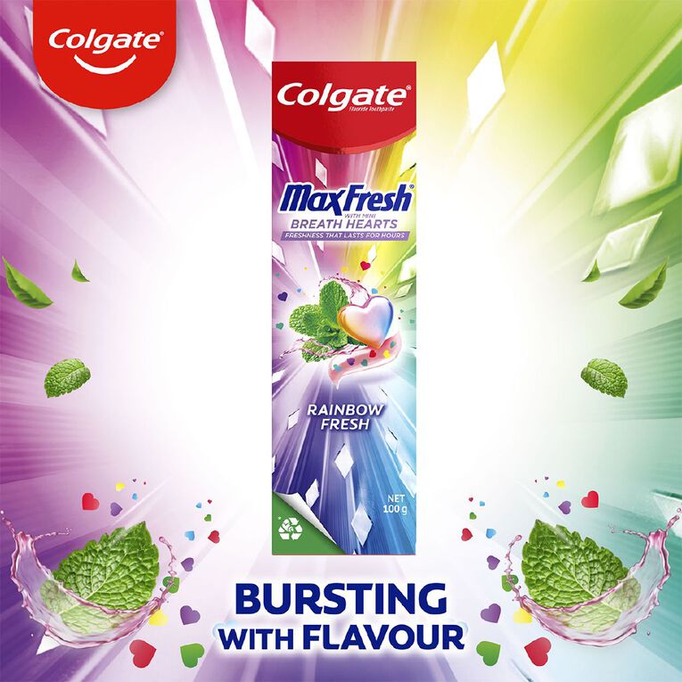 Colgate Max Fresh Rainbow Fresh Toothpaste, , hi-res