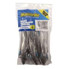 Maxistrike Sinker Bulk - 3/4/5/6oz Breakaway 4 Piece