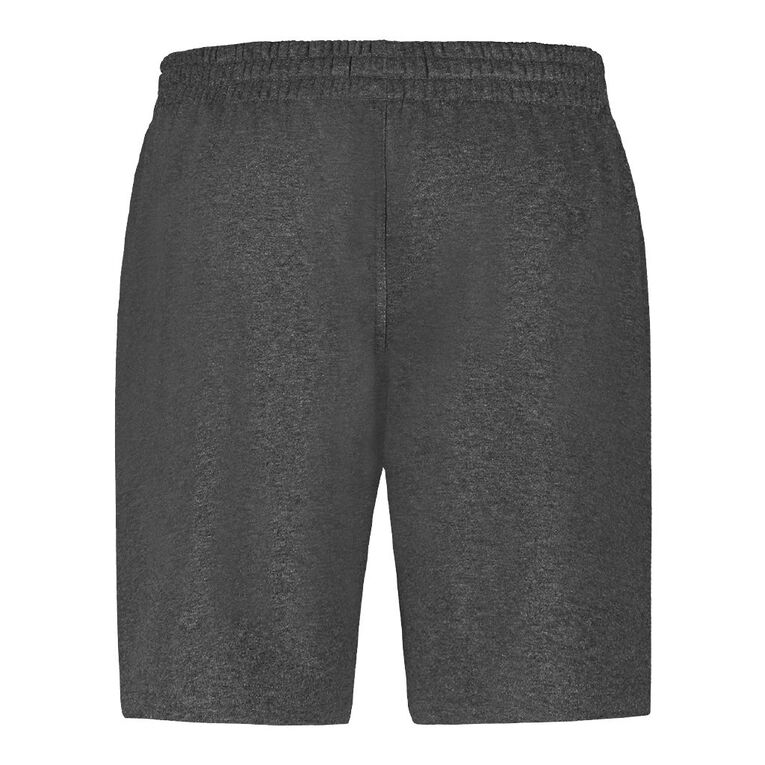 H&H Men's Plain Knit Shorts Charcoal/Marle The Warehouse