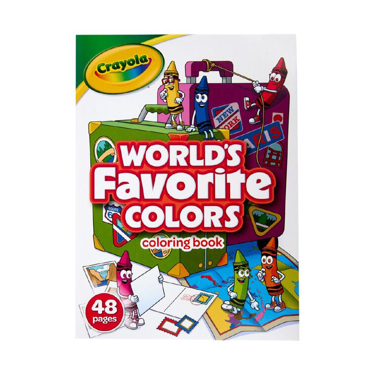 Crayola World's Favourite Colours Colouring Book 48 Pages, , hi-res