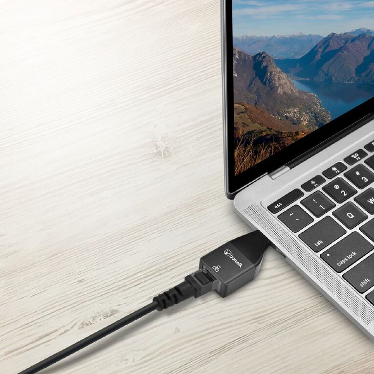 Bonelk USB-C to Ethernet Adapter Black Black, , hi-res