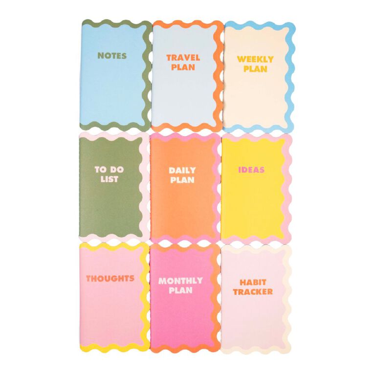 Uniti Stationery Notebook Set 9 Pieces, , hi-res