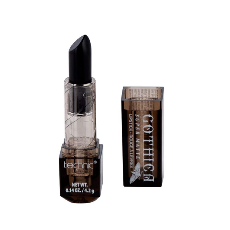 Technic Gothica Matte Lipstick Black, , hi-res