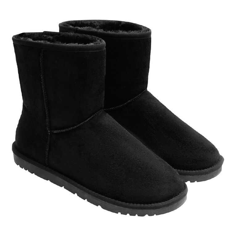 H&H Men's Preston Slipper Boots, Black, hi-res