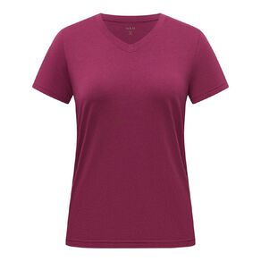 H&H Women's Short Sleeve V-Neck Cotton Tee