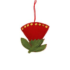 Wonderland Felt Hanging Ornament Pohutukawa 9cm