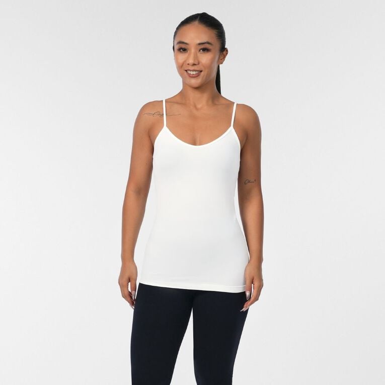 H&H Women's Seamless Cami, White, hi-res