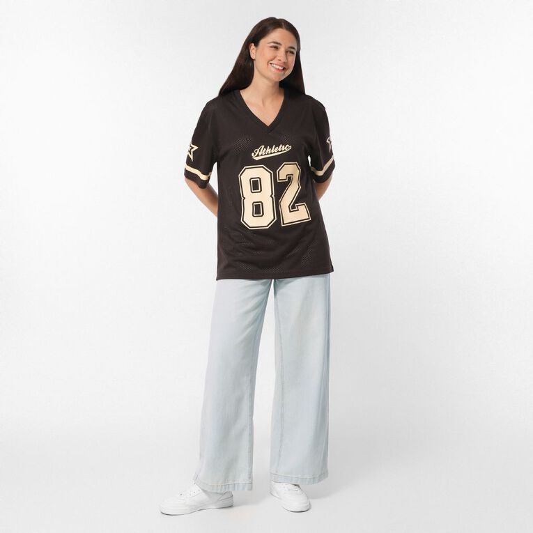 H&H Women's Short Sleeve Sports Tee, Brown Dark, hi-res