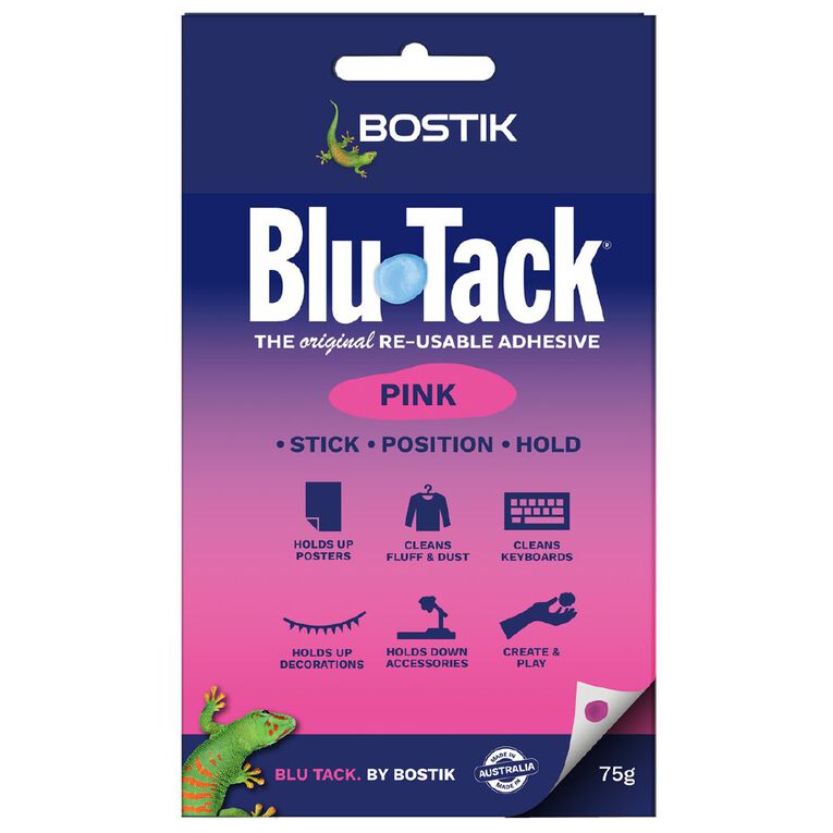 Bostik Blu-Tack 75g Pink, , hi-res