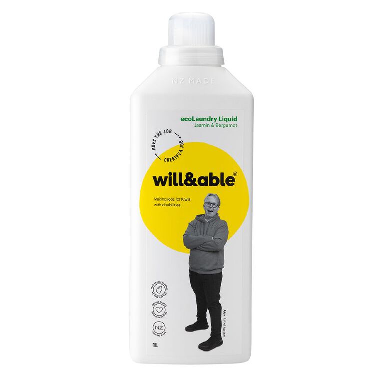 Will & Able Eco Laundry Liquid 1L, , hi-res