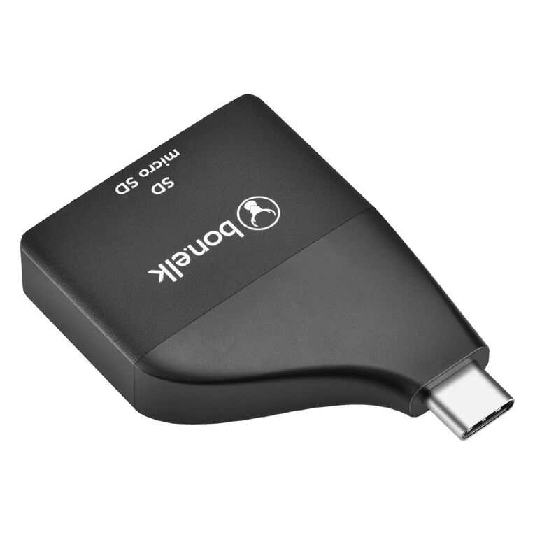 Bonelk USB-C to MicroSD/SD Adapter Black Black, , hi-res