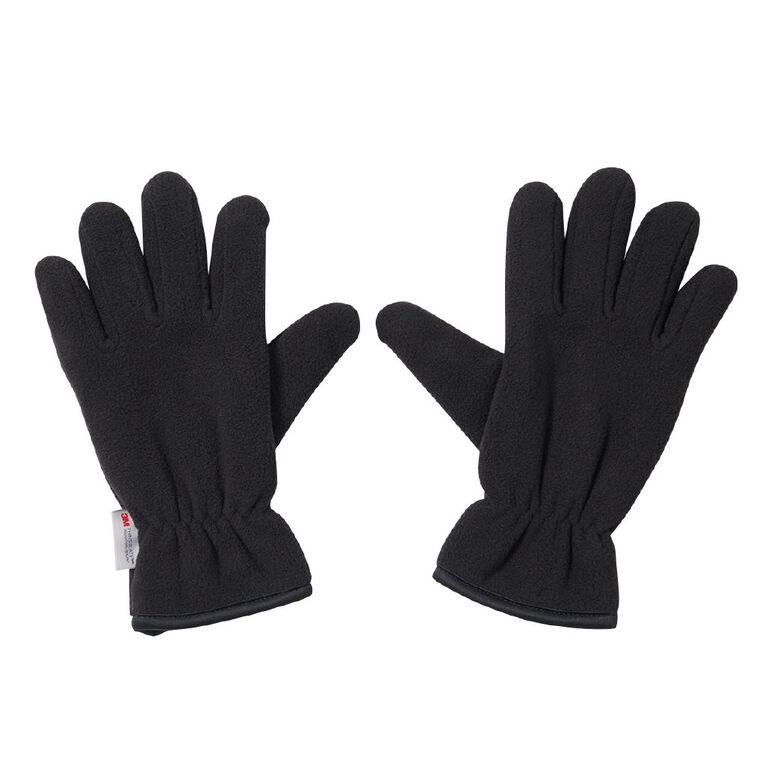 H&H Women's Fleece Gloves, Black, hi-res