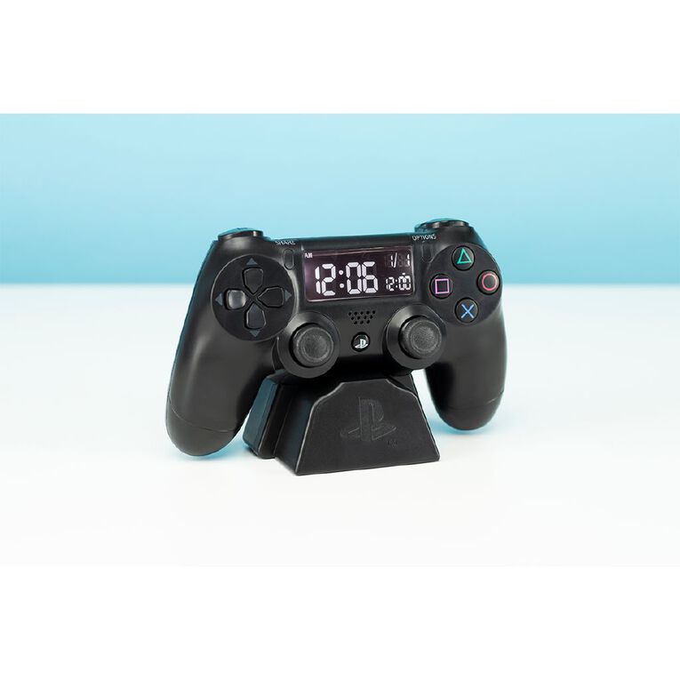 Paladone PlayStation Alarm Clock Black Black The Warehouse