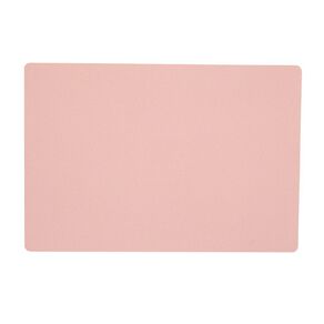 Living & Co Faux Leather Reversible Placemat Charcoal Pink/Grey 40cm