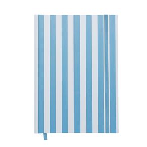 Uniti Clubhouse Notebook Casebound Striped Blue Light