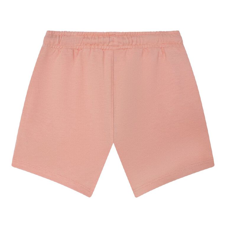 Moana Preschool Printed French Terry Shorts, Pink Light, hi-res
