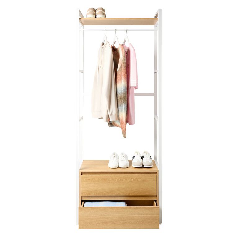 Living & Co Ava Modular Wardrobe with Drawers, , hi-res