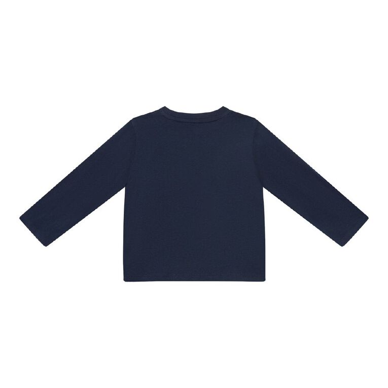 Young Original Toddler Long Sleeve Printed Tee, Blue Dark, hi-res