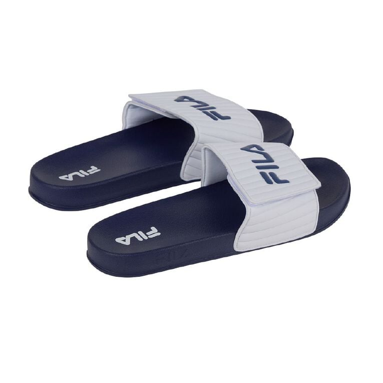 Fila Men's Cala Slides, Navy/White, hi-res