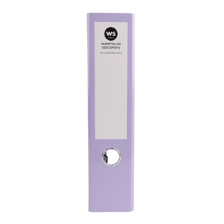 WS Lever Arch File Purple Mid, , hi-res