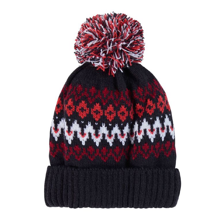 Young Original Kids' Fairisle Beanie, Blue Dark, hi-res