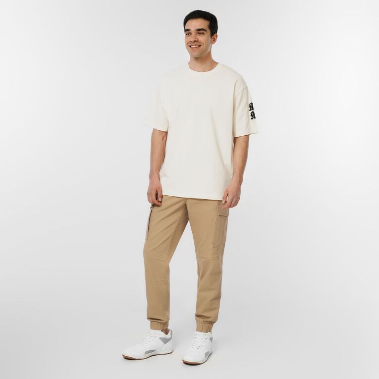 H&H Men's Cuffed Cargo Pants, Brown Mid, hi-res