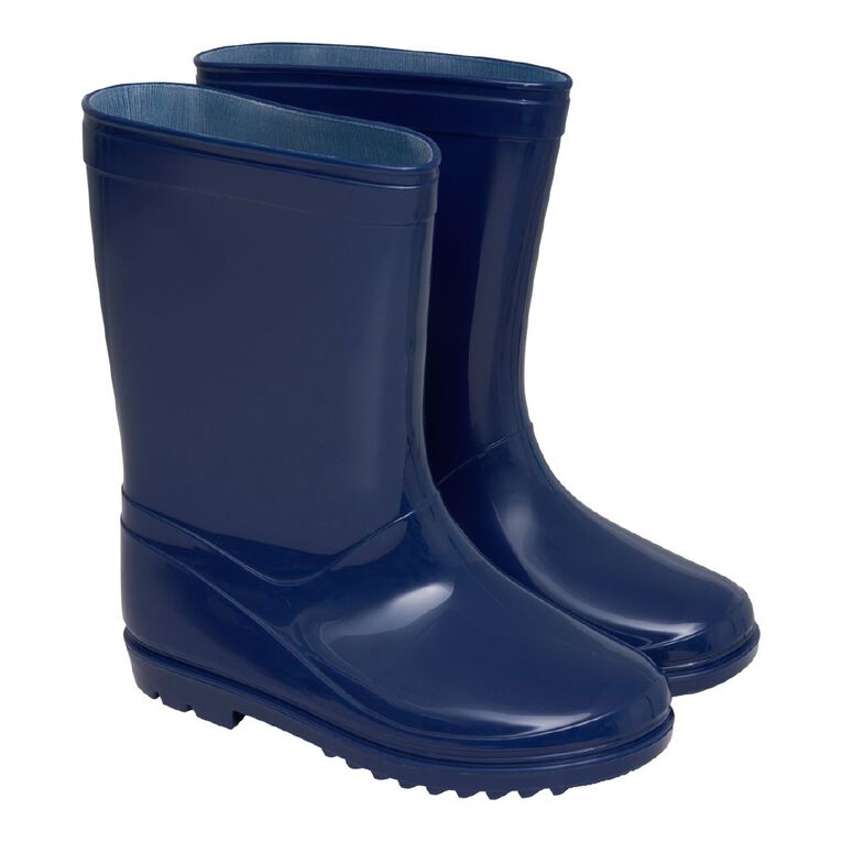 Young Original Senior Kids' Puddle Gumboots, Navy, hi-res