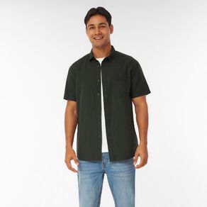 H&H Men's Short Sleeve Dobby Shirt