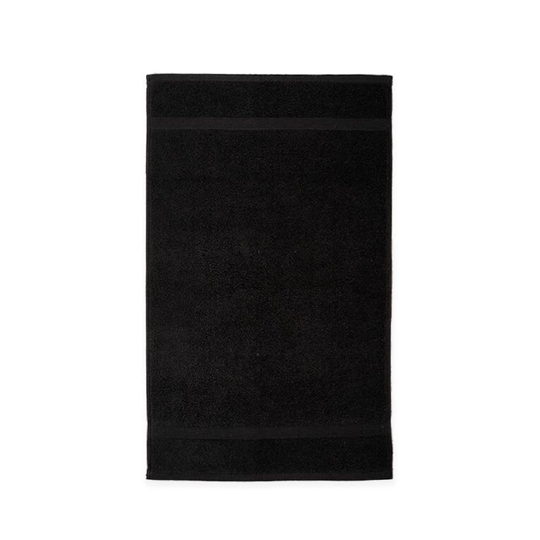 Living & Co Plush Plain Hand Towel Black, , hi-res