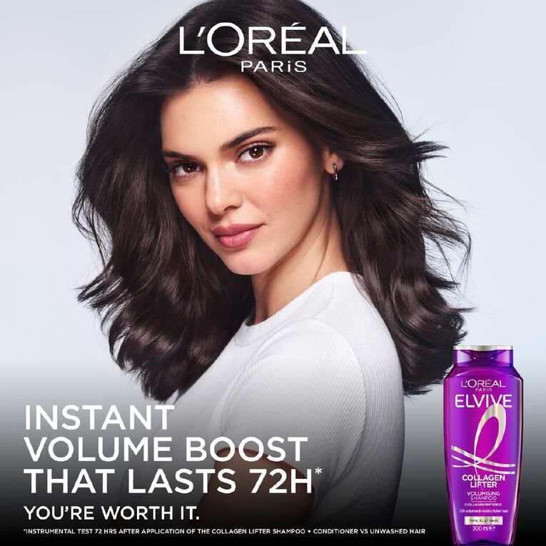 L'Oreal Paris Elvive Collagen Lifter Shampoo 300ml, , hi-res