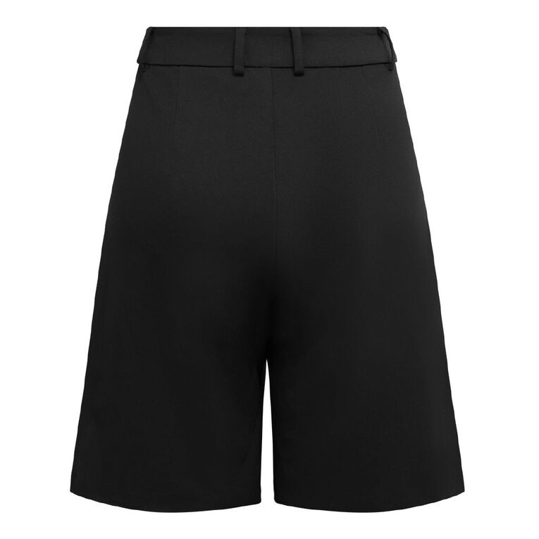 H&H Women's Tailored Smart Shorts, Black, hi-res