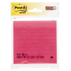Post-It Super Sticky Lined Notes Assorted