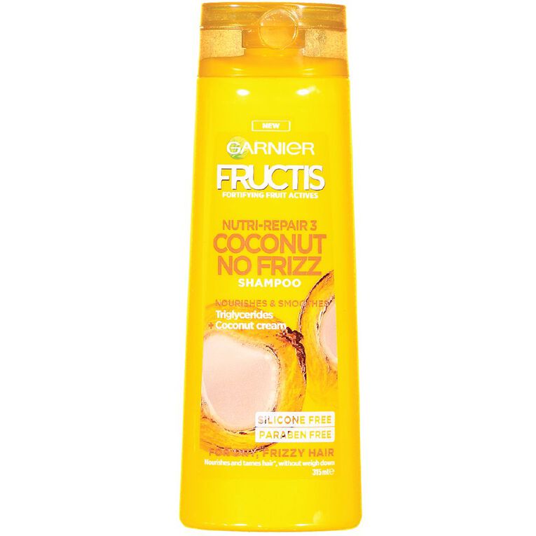 Garnier Fructis Coconut No Frizz Shampoo 315ml The Warehouse