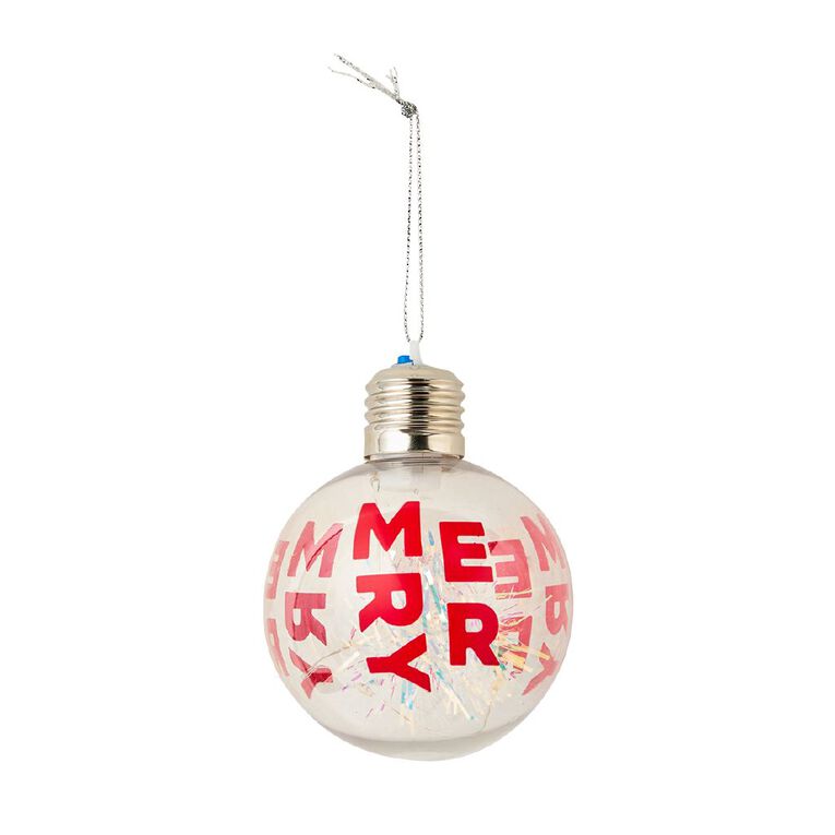 Wonderland Light Up Bauble Assorted 8cm, , hi-res