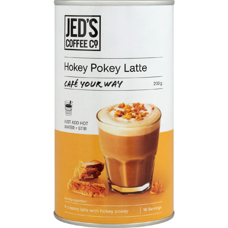 Jed's Cafe Your Way Hokey Pokey Latte 200g, , hi-res