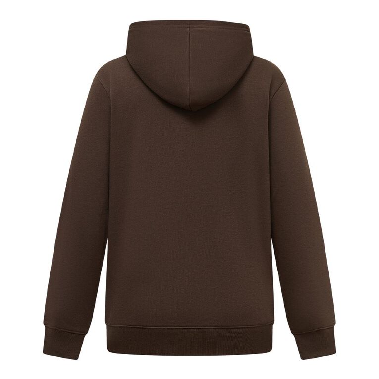 H&H Women's Essential Pullover Hoodie, Brown Dark, hi-res