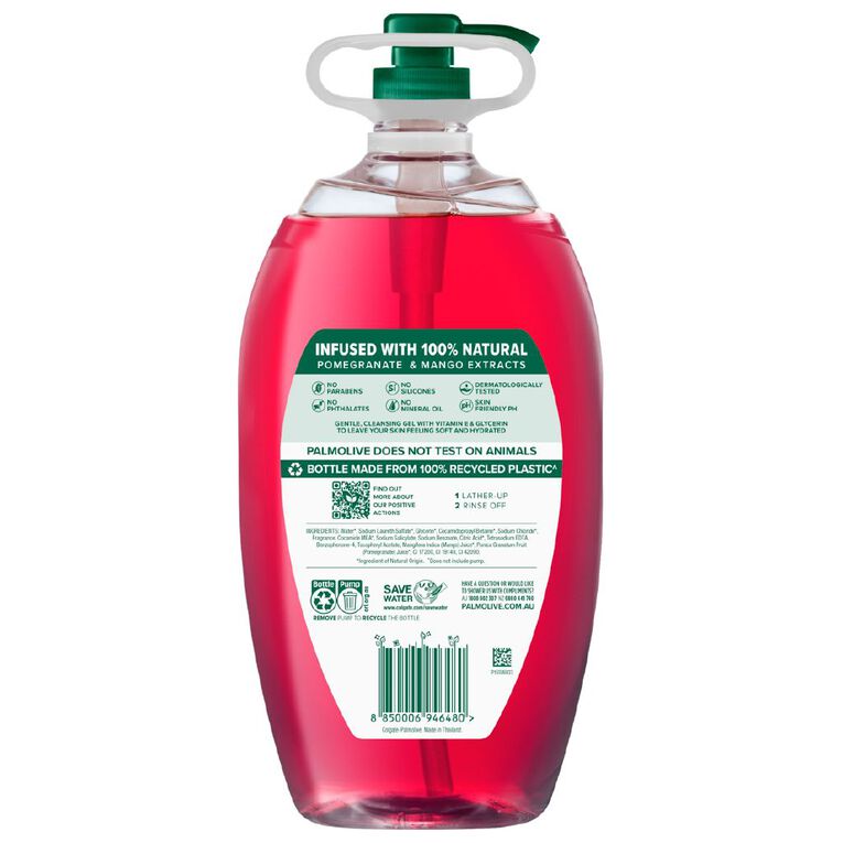 Palmolive Naturals Pomegranate and Mango Body Wash 1.8L, , hi-res