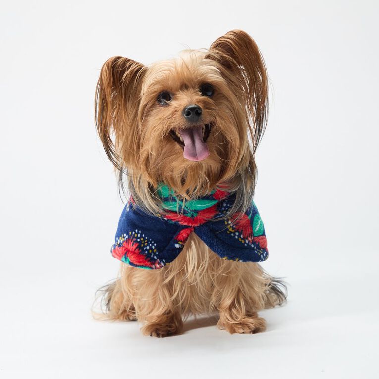 Petzone Soft Fleece Pet Coat Blue Small, , hi-res
