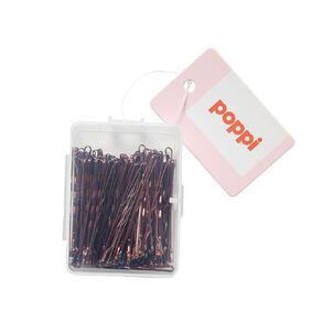 poppi bobby pins brown mid 50 pack