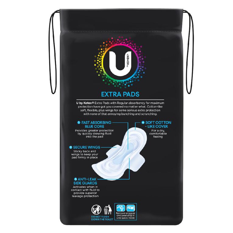 U By Kotex Regular Wings Maxi Pads 16 Pack, , hi-res