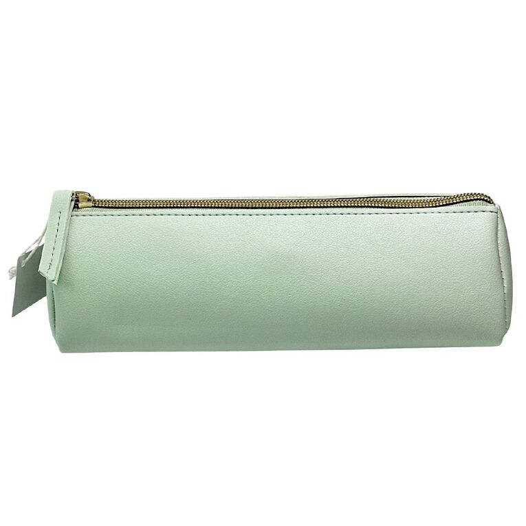 Uniti Stationery Elegant Simplicity PU Pencil Case Mint Green, , hi-res