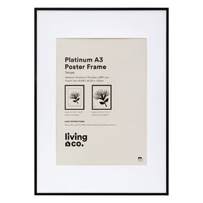 Living & Co Platinum Poster Frame A2/A3 Black